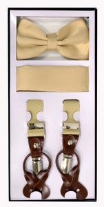 Suspender Set Beige