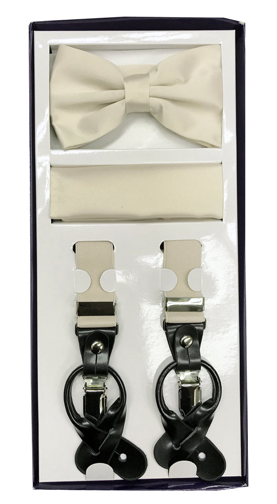 Suspender Set Ivory