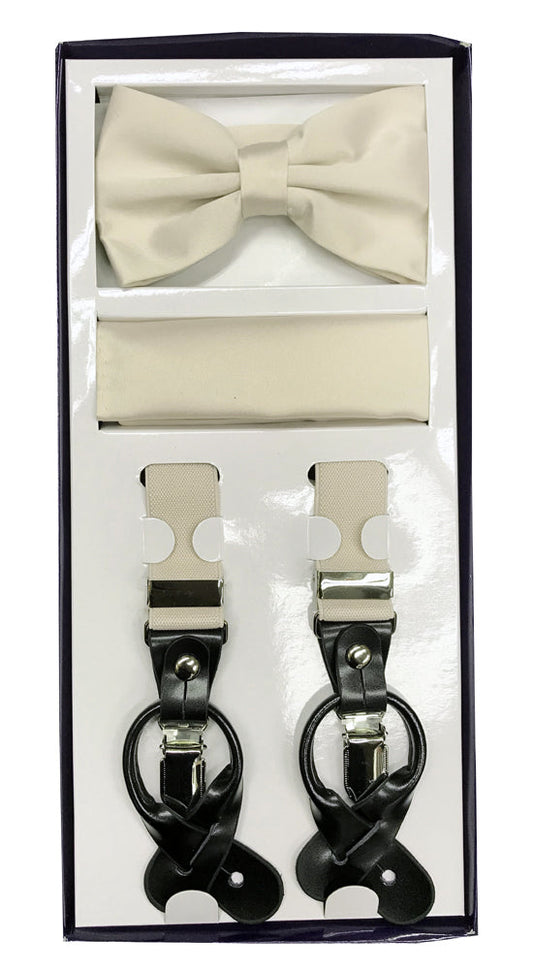 Suspender Set Ivory