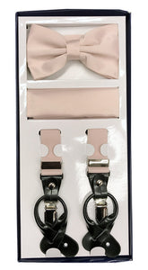 Suspender Set Pearl Pink