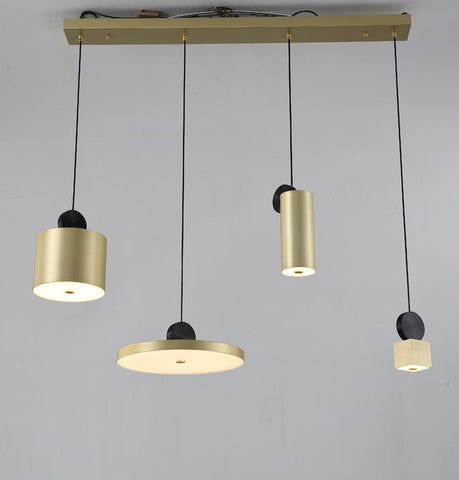 Synnove Pendant Lamp - Rectangular Canopy - Circular+Cube+Cylinder+Round - GFURN