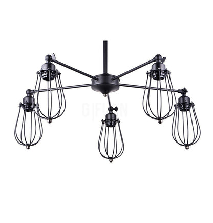 Vintage Industrial Edison Pendant Lamp - 5 Sockets - GFURN