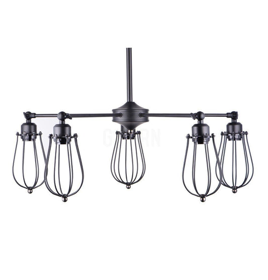 Vintage Industrial Edison Pendant Lamp - 5 Sockets - GFURN